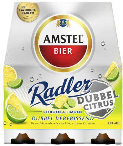 Am­stel Rad­ler dub­bel ci­trus set van 6 flesjes a 0,33 liter 
